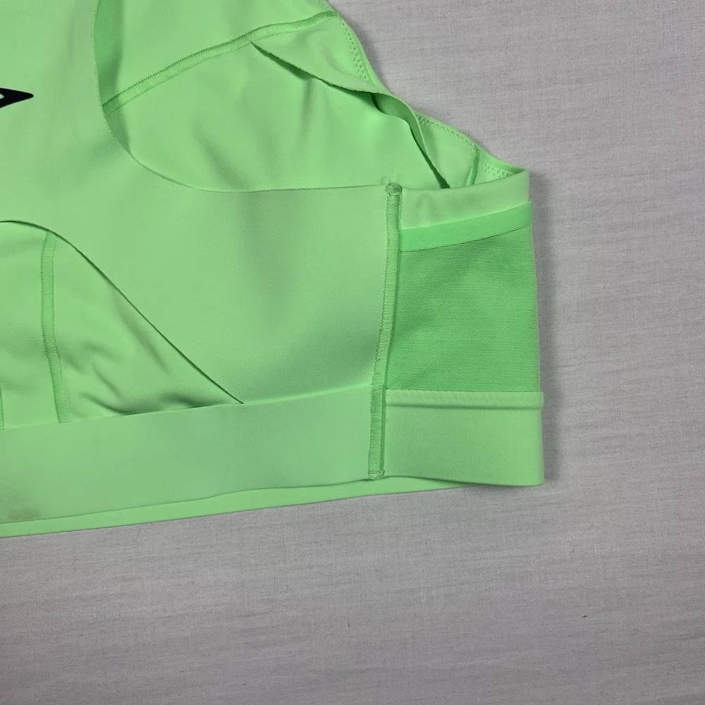 Brooks Sports Bra Women's‎ 40 C/D Drive 3 Pocket Run Green Athletic Breathable